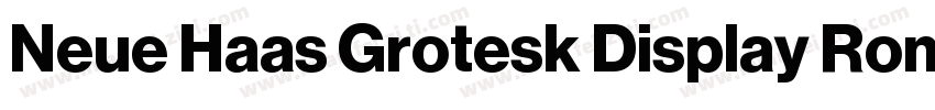 Neue Haas Grotesk Display Roman字体转换